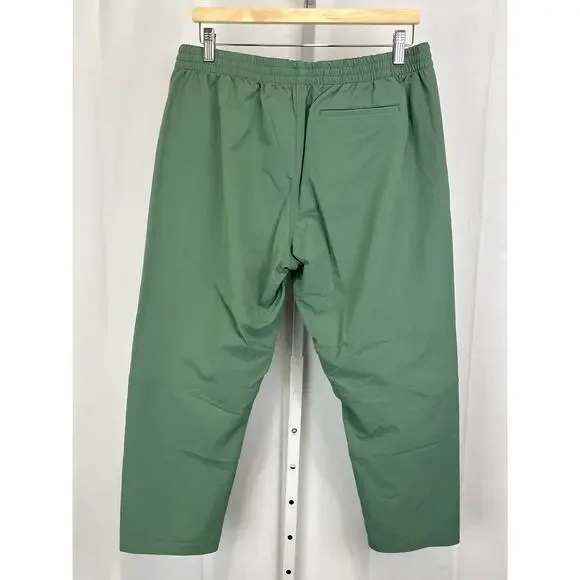OUTDOOR VOICES RecTrek Ankle Crop Pants Zip Pocket Stretch Nylon Green XL - Picture 2 of 9